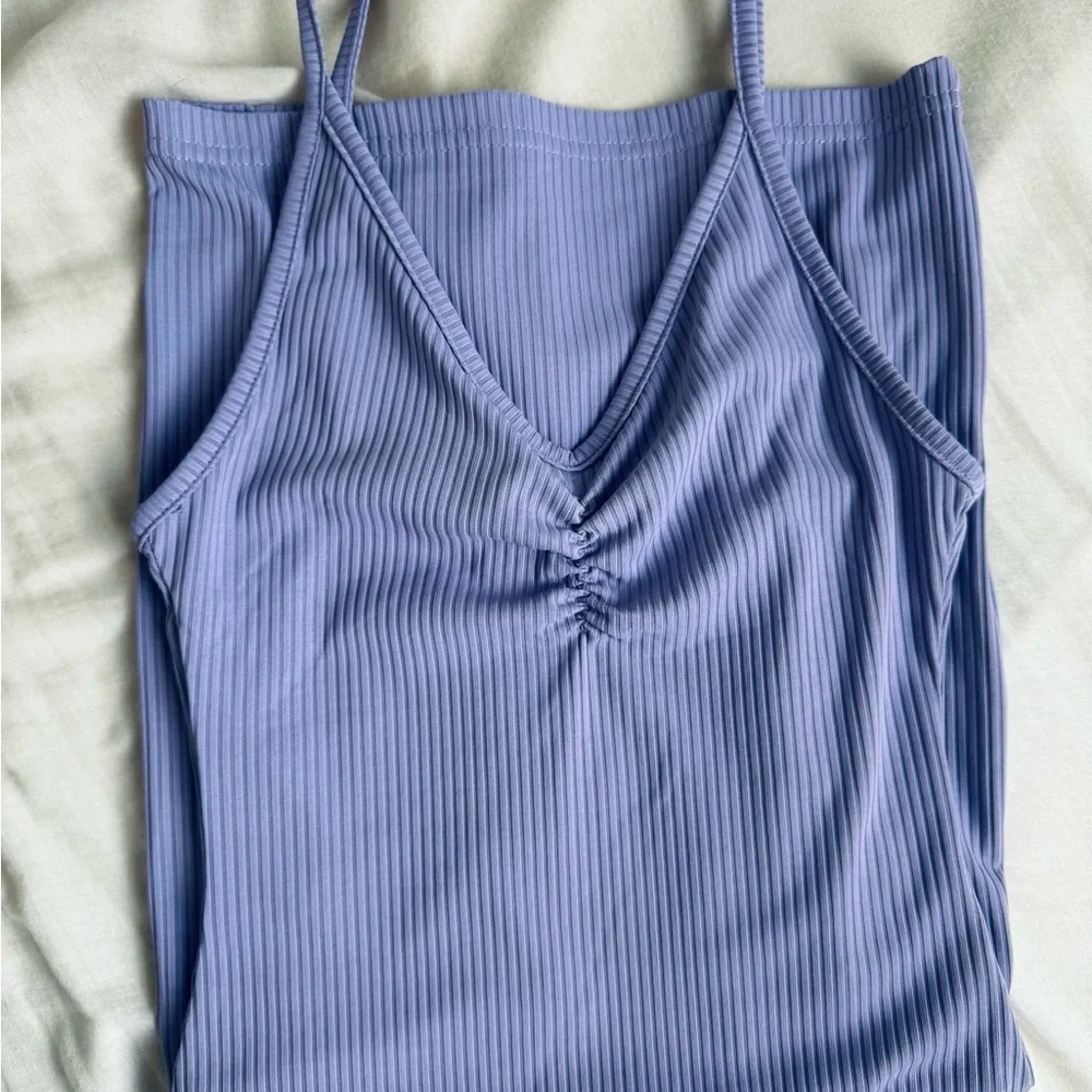 Princess Polly- Lavender Ribbed Mini Dress - Picture 2 of 6